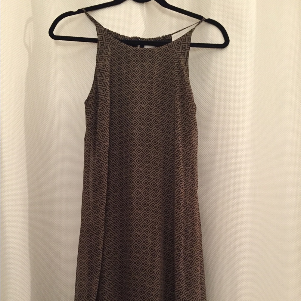 Olive and black dress